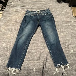 Paige mid rise straight jeans